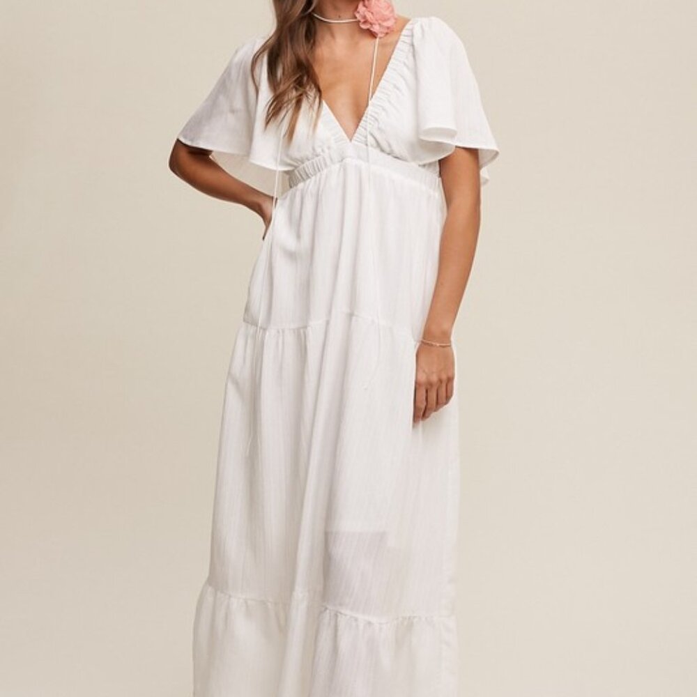 Elegant White Maxi Dress for Women – Flowy, Formal & Summer Beach Events